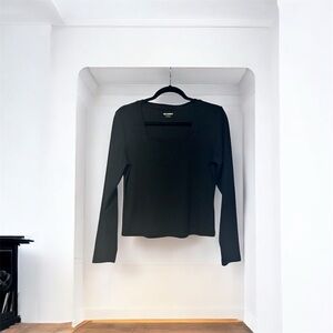 Old Navy Elegant Black, Brown, & White Long Sleeve Tops